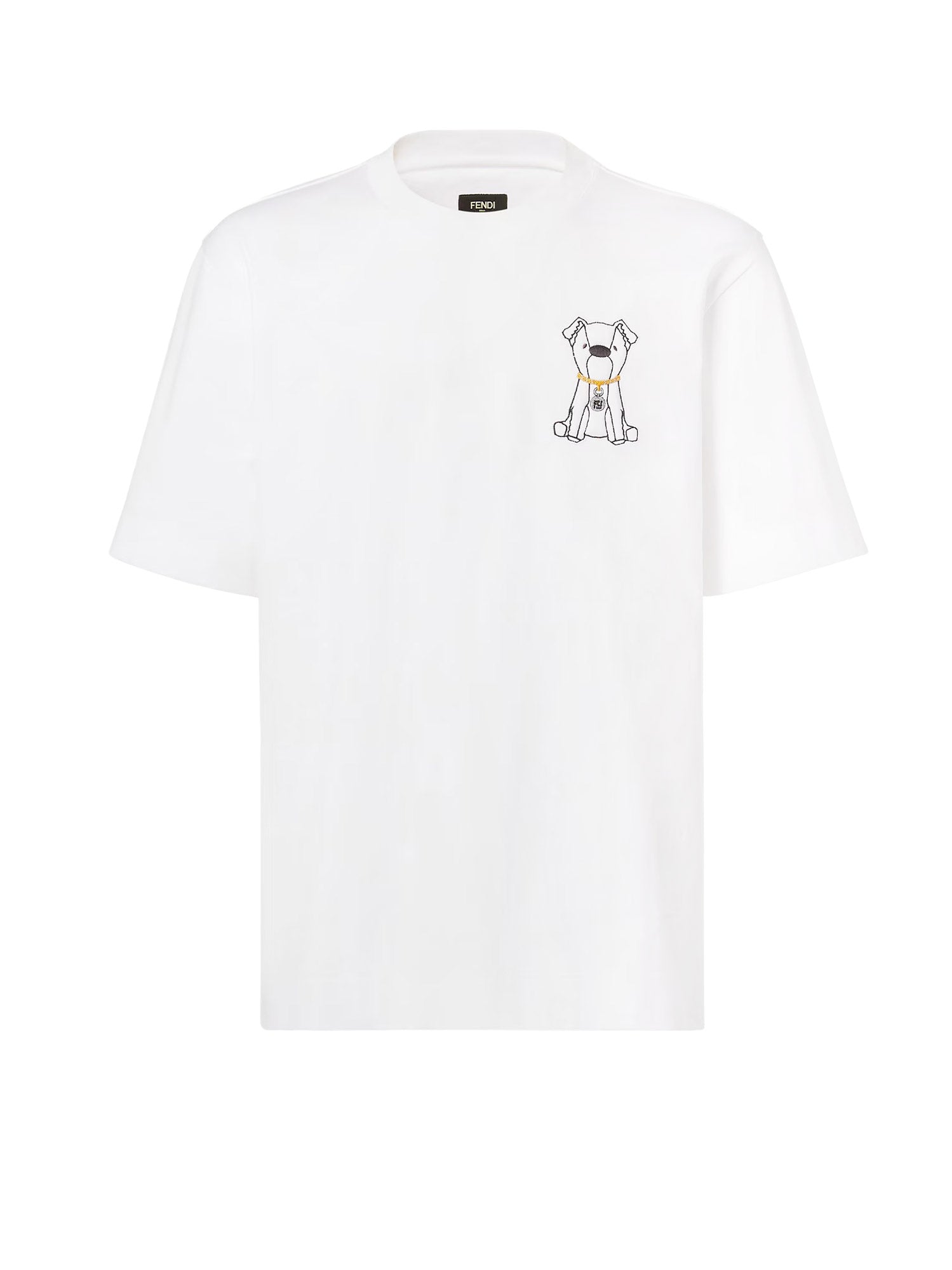 Fendi T-Shirts And Polos White Cotone