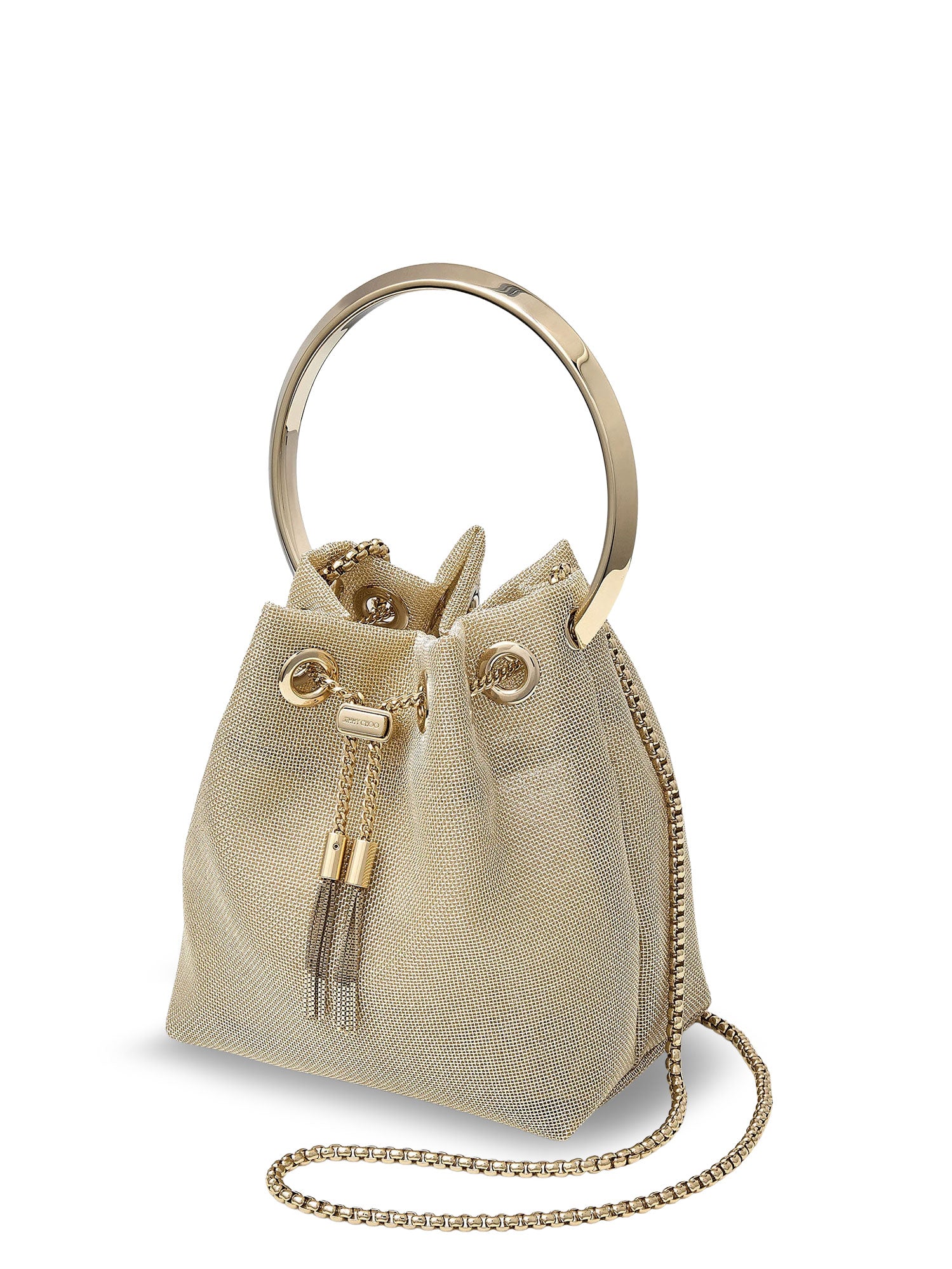 Jimmy Choo Bags Champagnelightgold Mesh