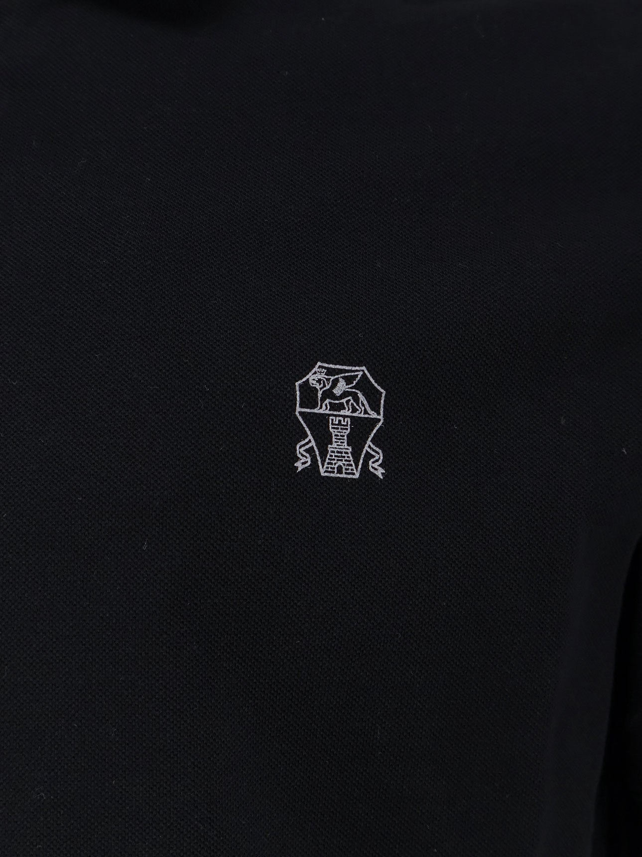 Brunello Cucinelli T-Shirts And Polos Nero Grigio Cotone