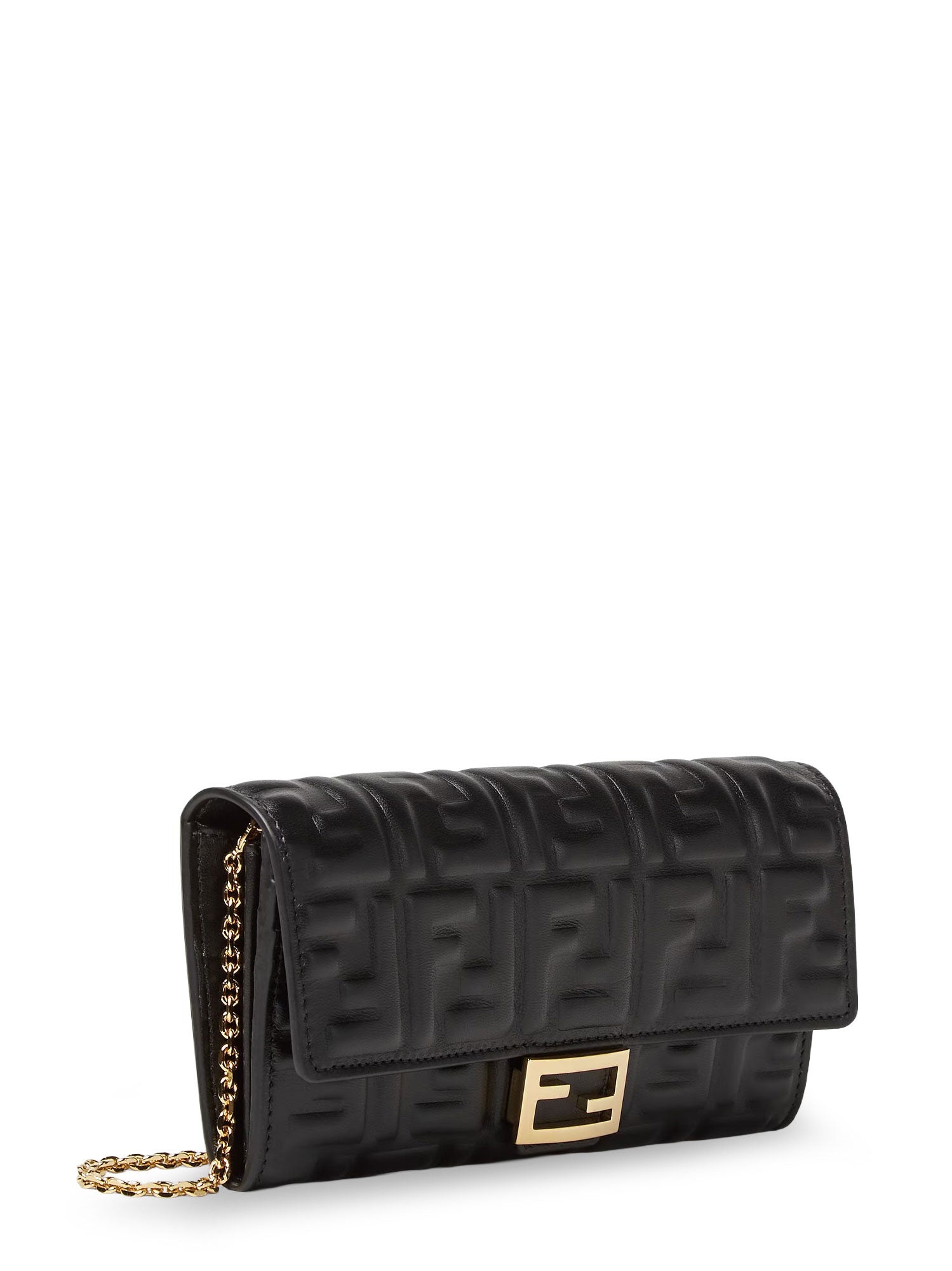 Fendi Bags Nero Oro Soft Pelle