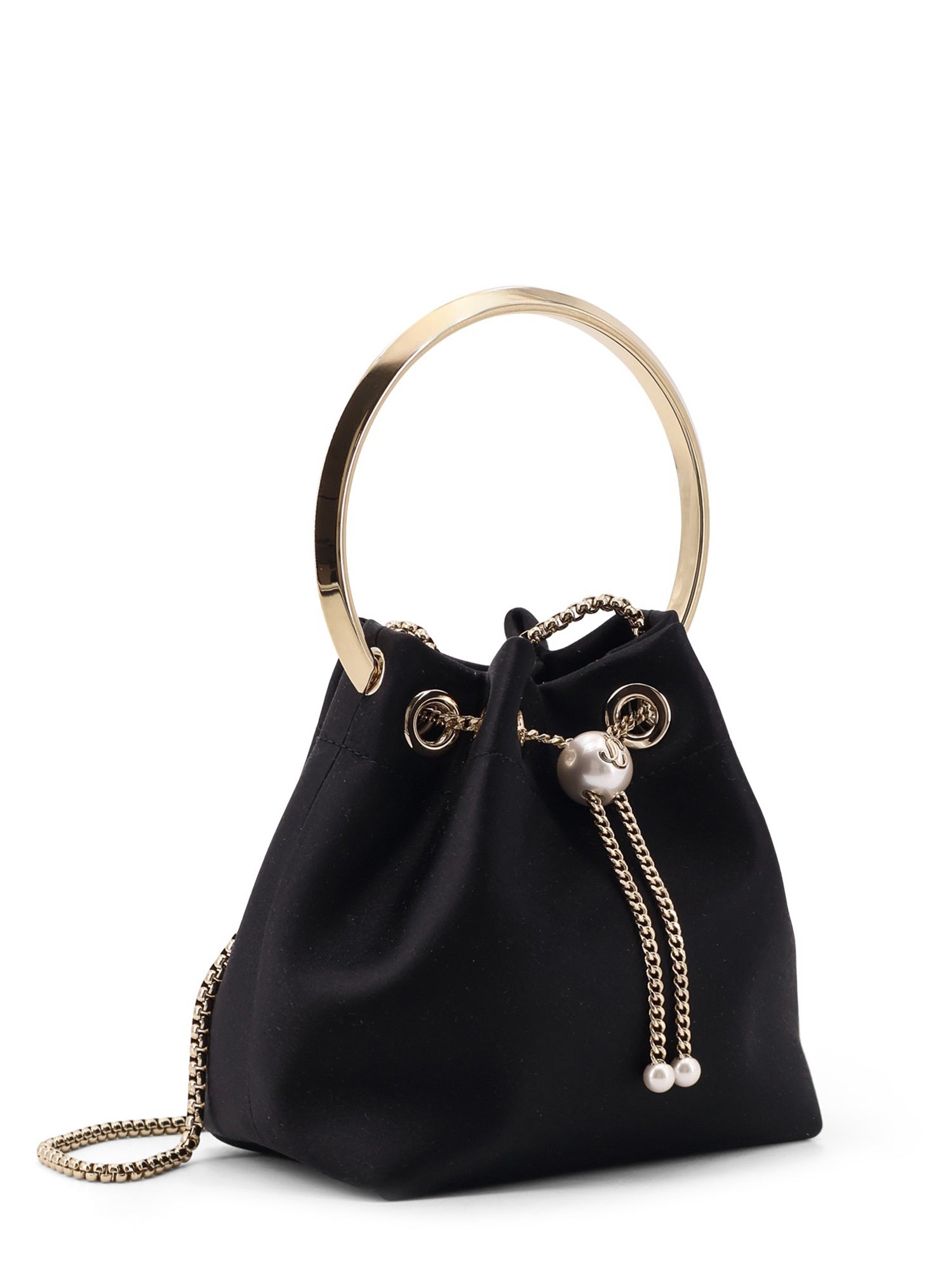 Jimmy Choo Bags Blacklightgold Satin/metallo