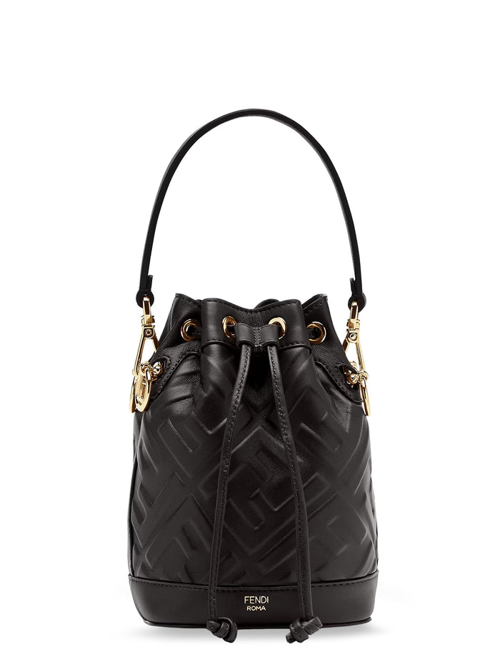 Fendi Bags Nero+oro Soft Pelle