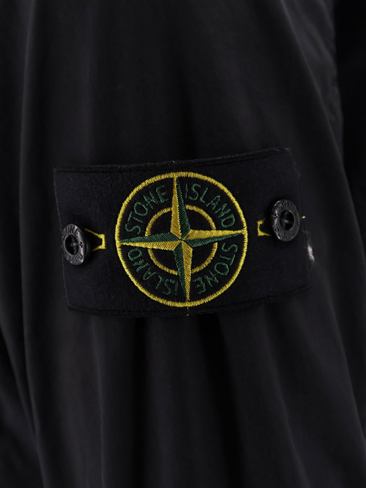 Stone Island Shirts Black Cotone Elastan