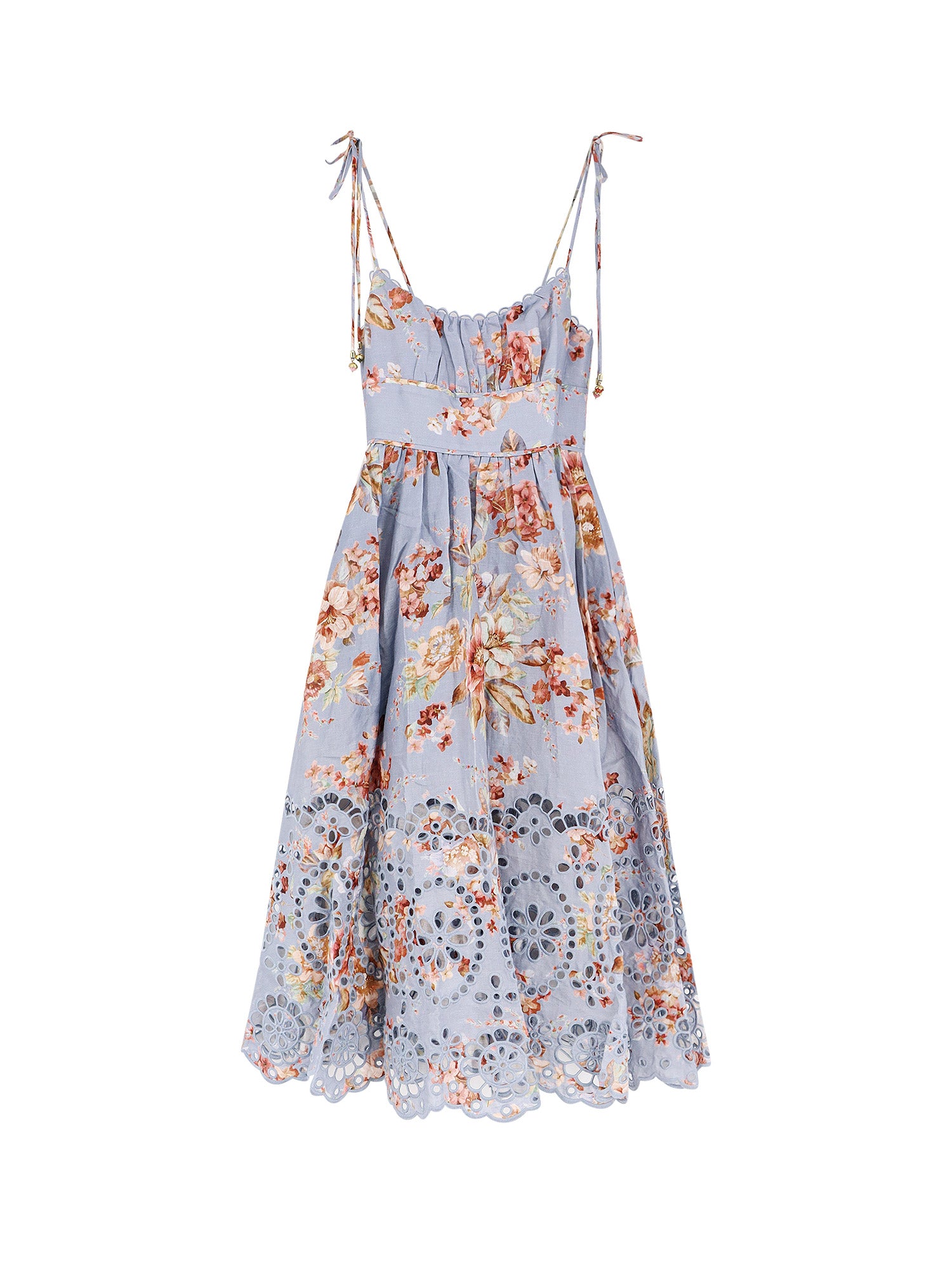 Zimmermann Dresses Chambray Floral Lino