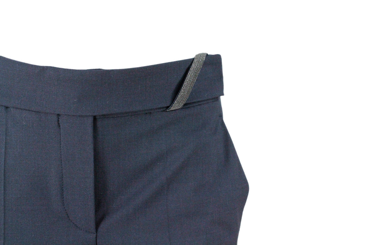 Brunello Cucinelli Trousers Blue 75wv 23pa 2ea
