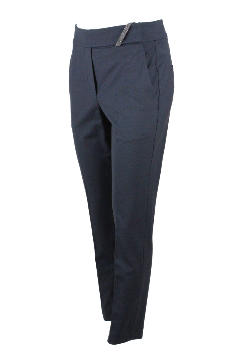 Brunello Cucinelli Trousers Blue 75wv 23pa 2ea