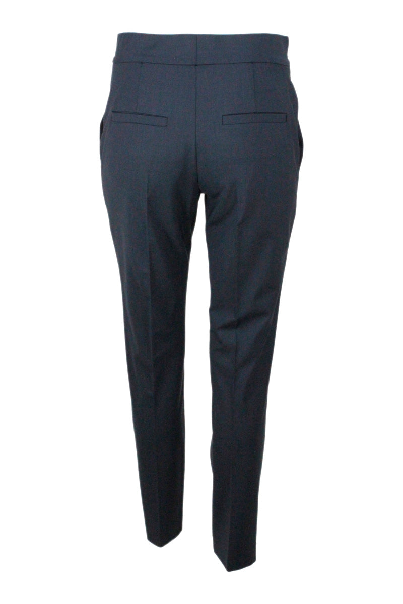 Brunello Cucinelli Trousers Blue 75wv 23pa 2ea