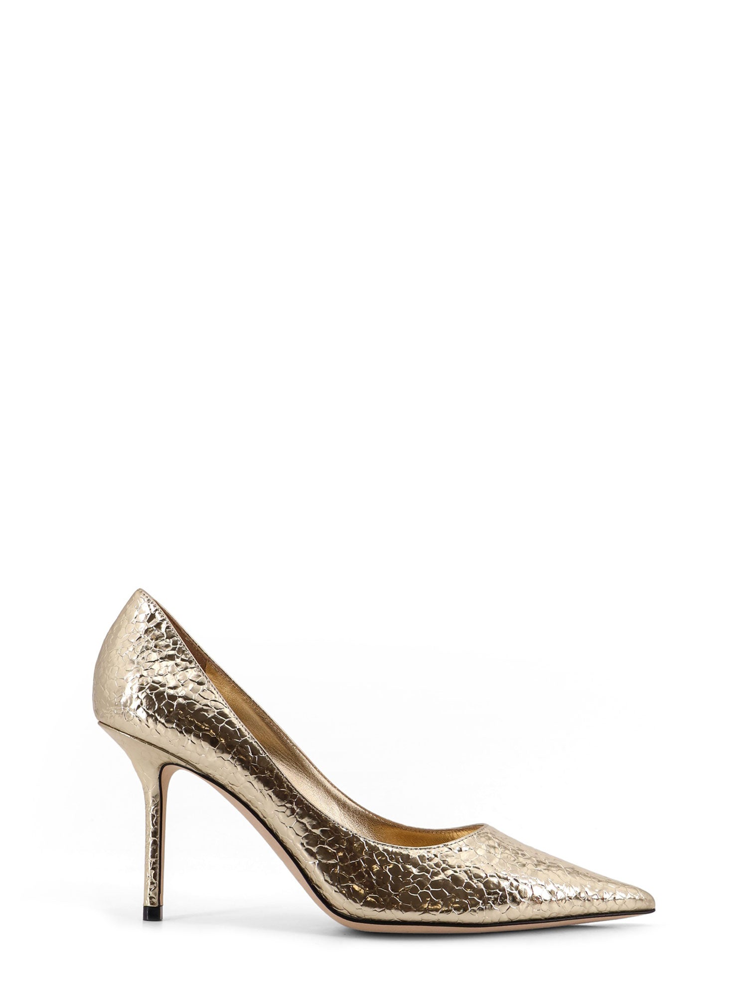 Jimmy Choo With Heel Golden Pelle