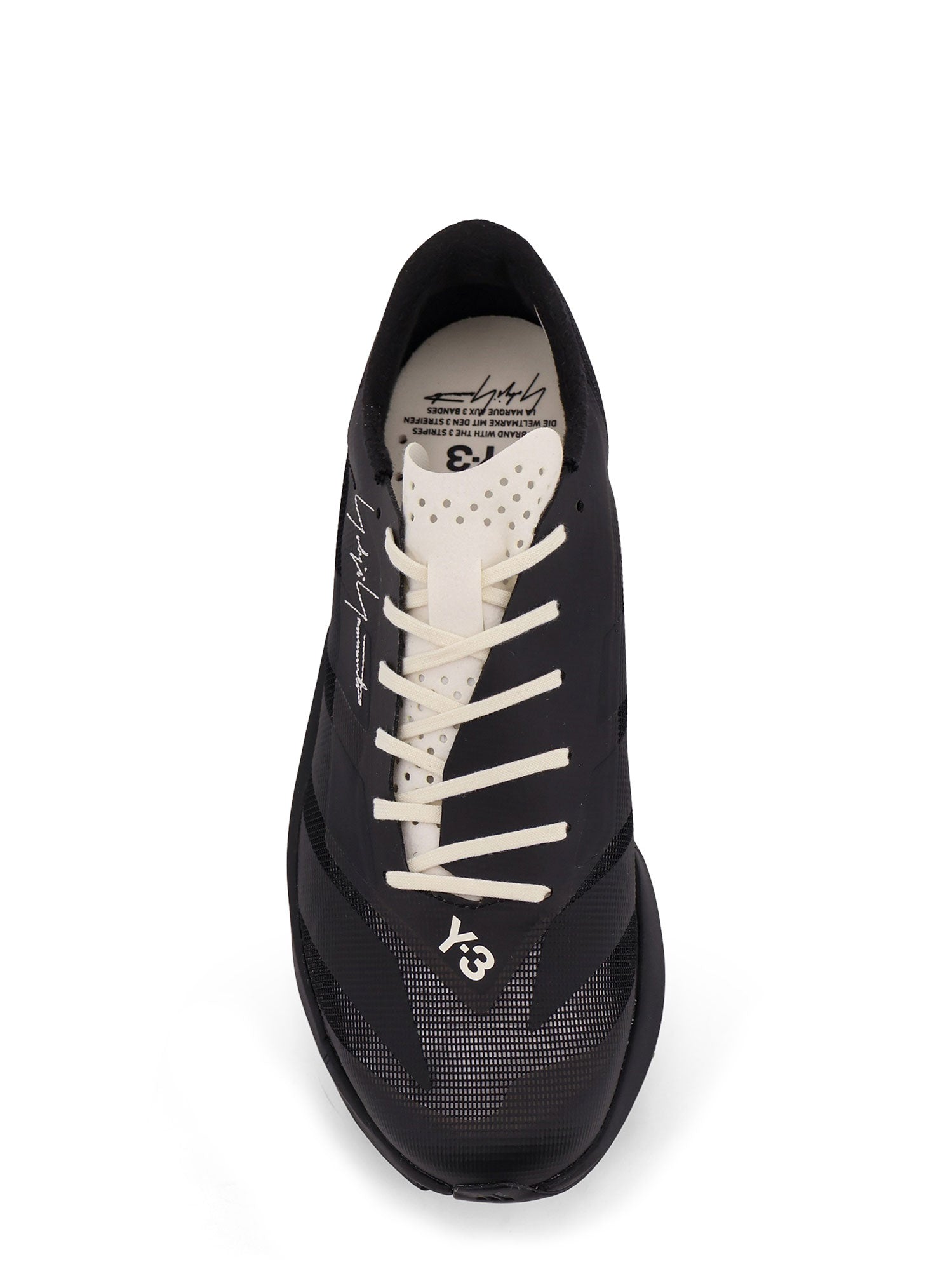 Y-3 Sneakers Black Mesh/gomma