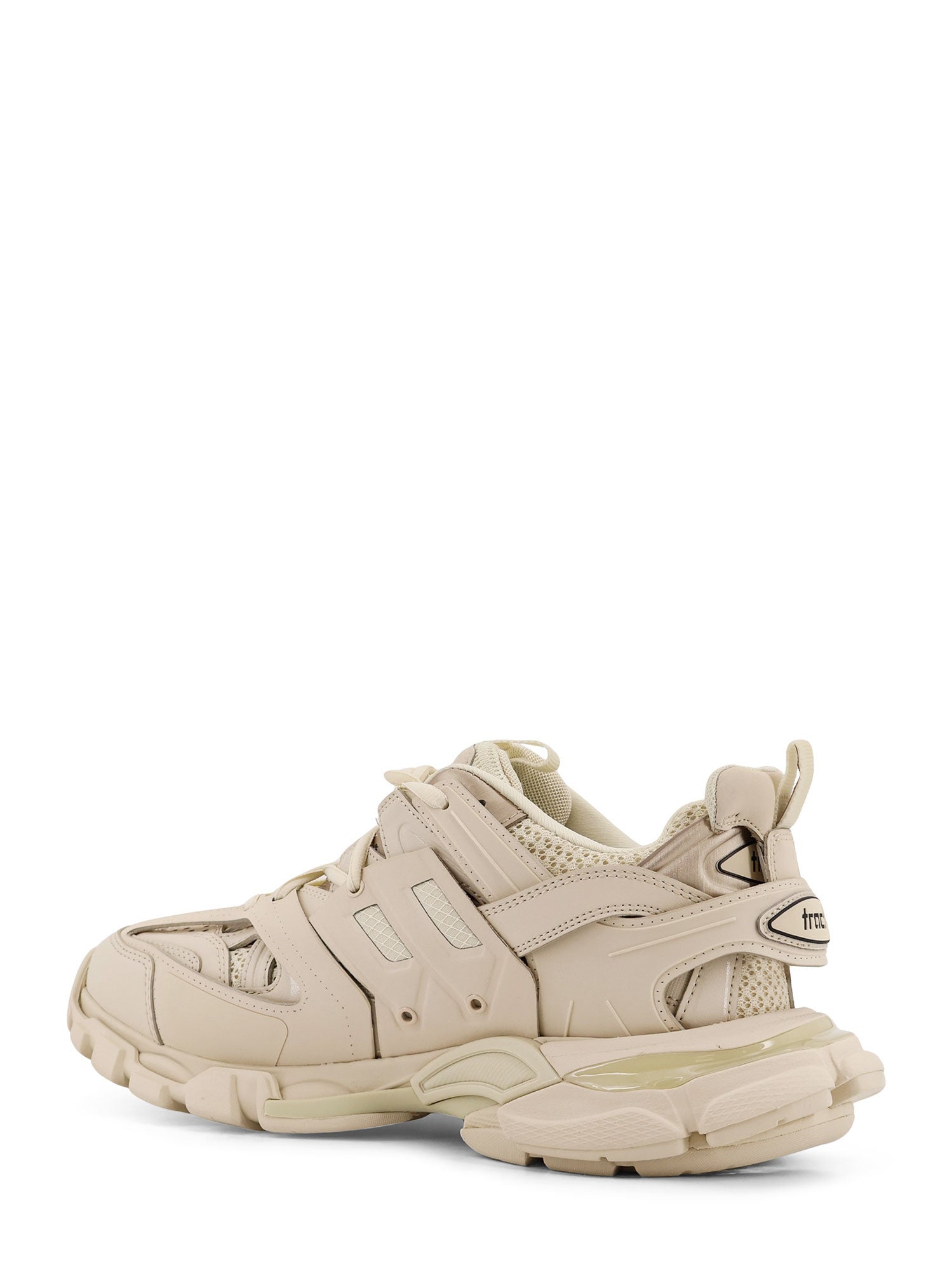 Balenciaga Sneakers Beige Jersey/black Mesh/nylon