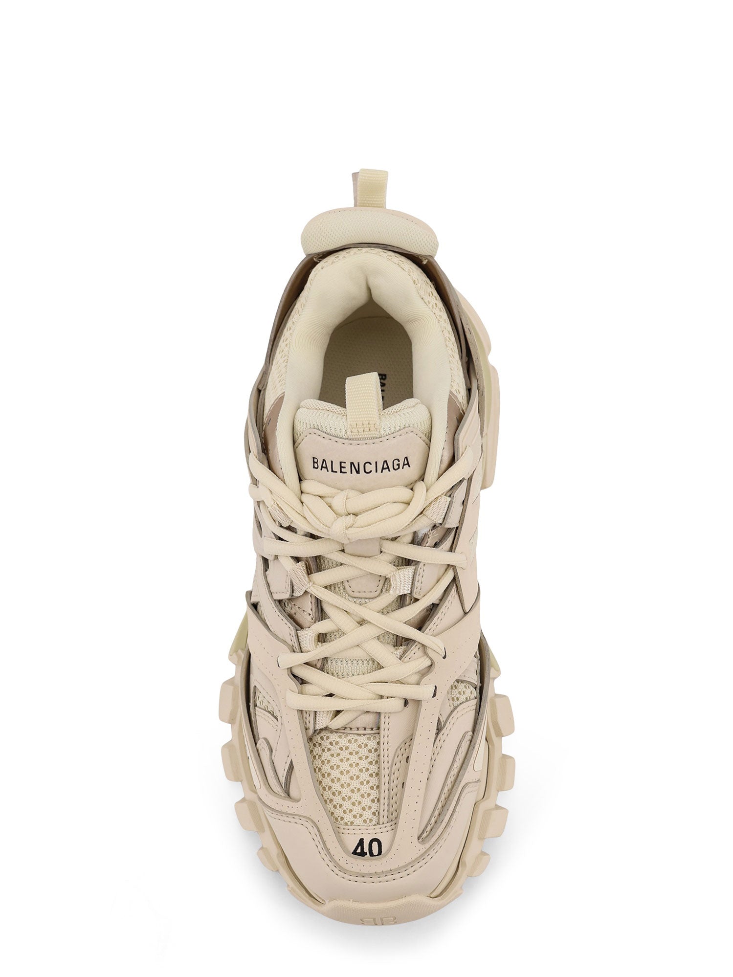 Balenciaga Sneakers Beige Jersey/black Mesh/nylon