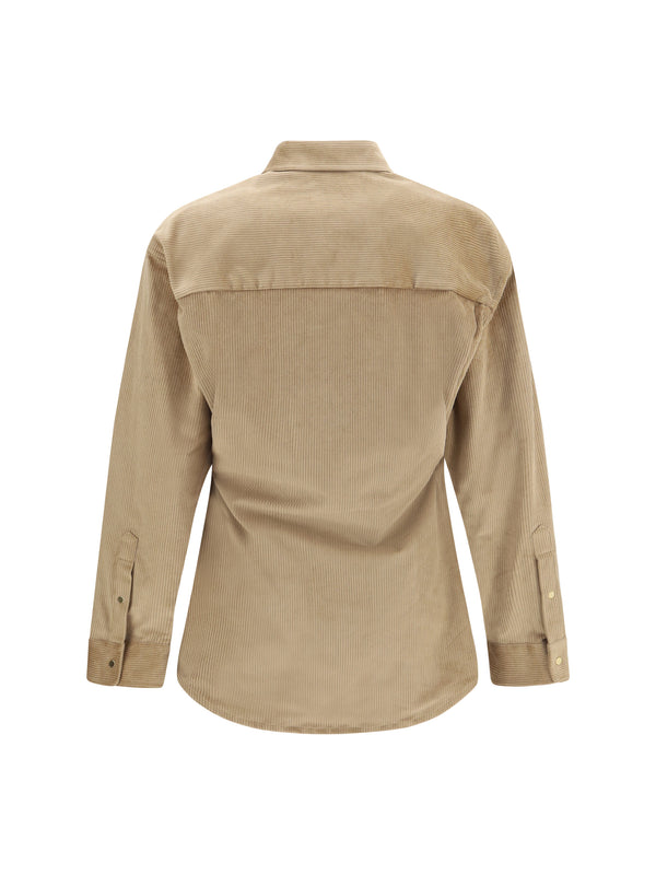 Shirt Anne Corduroy Beige Cotton