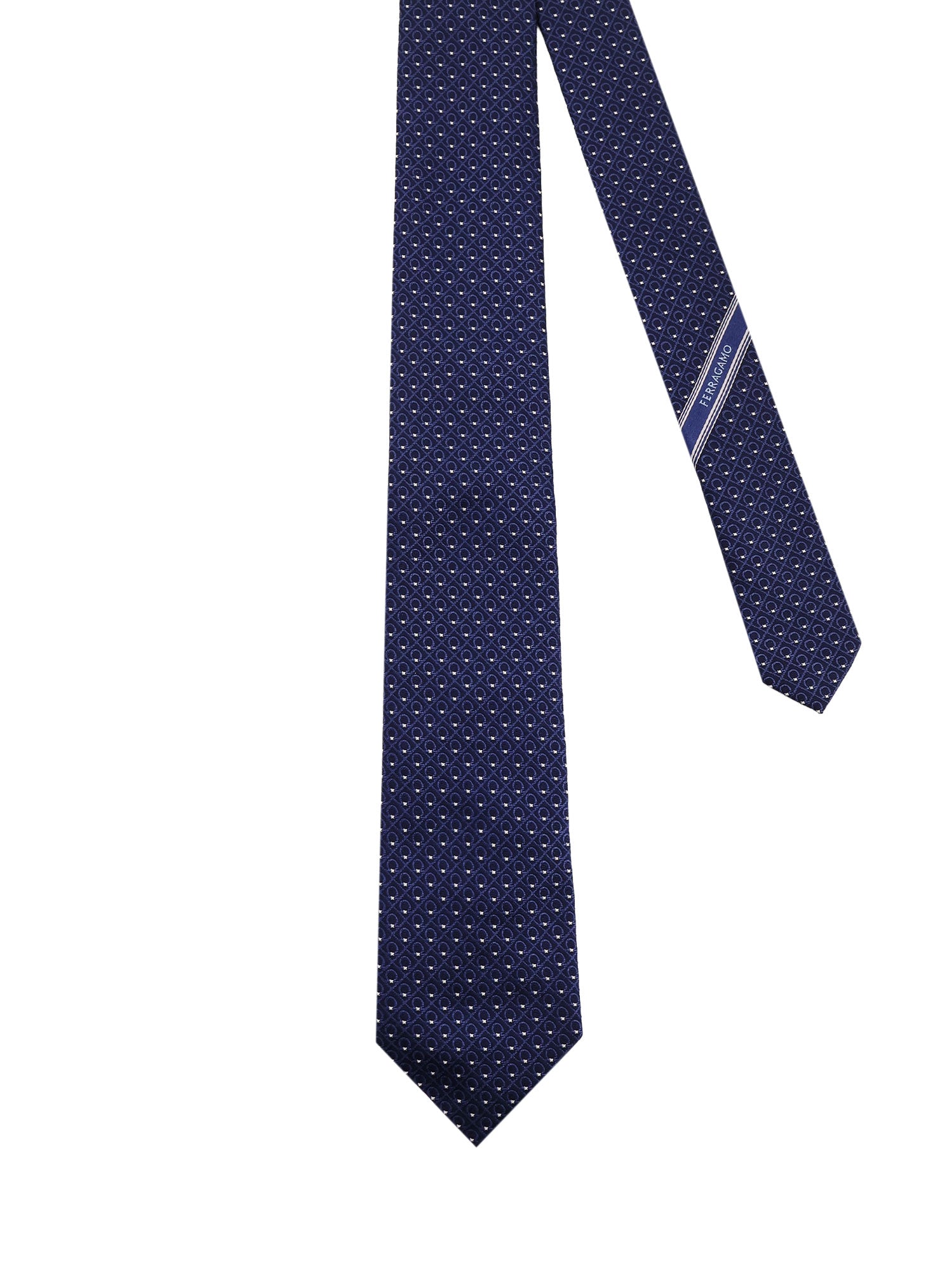 Ferragamo Ties Blue Seta