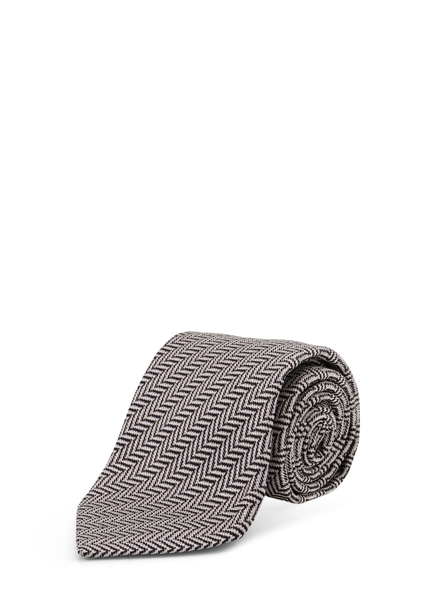 Tom Ford Ties Silver Seta