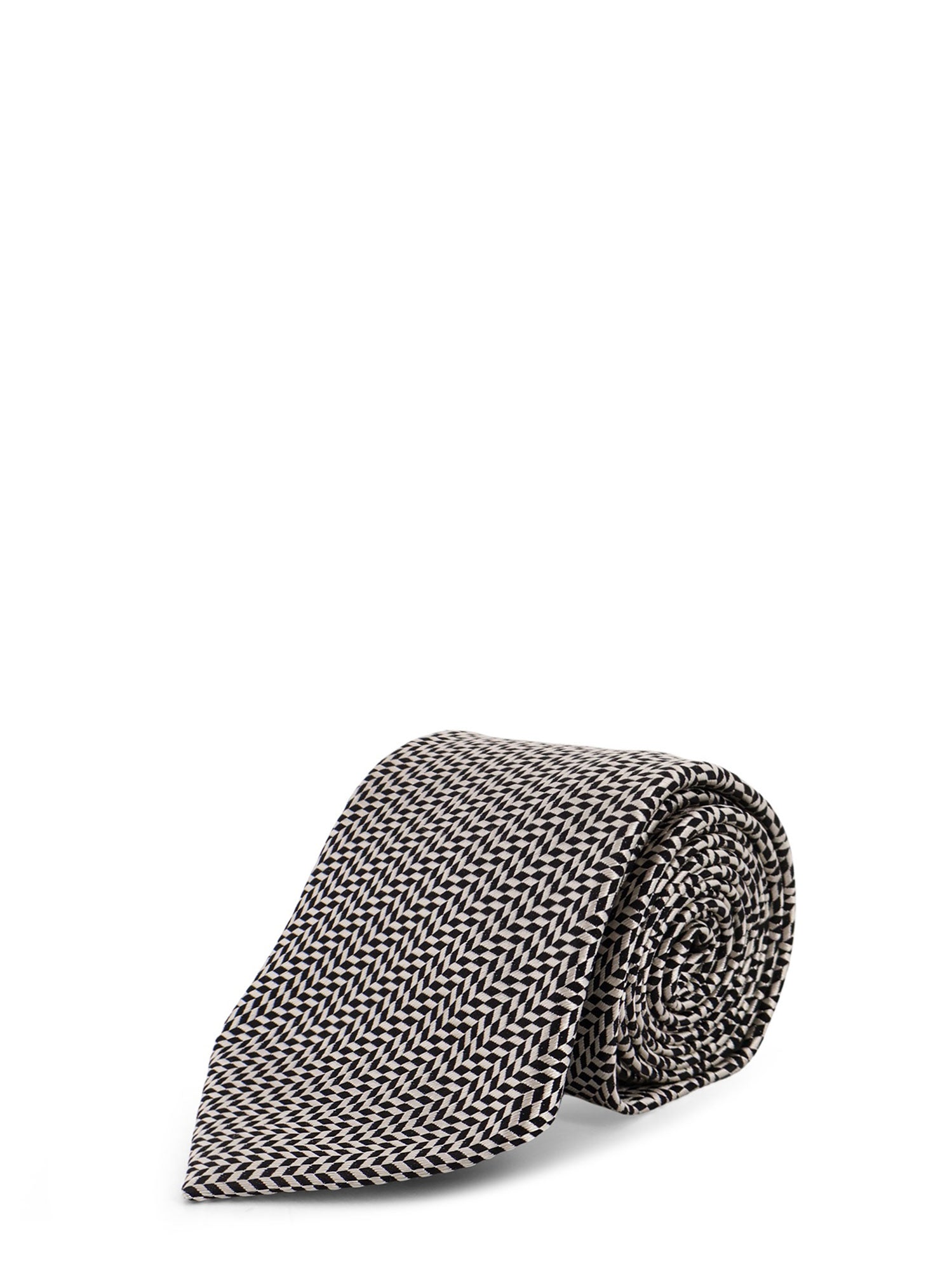 Tom Ford Ties Black&white Seta