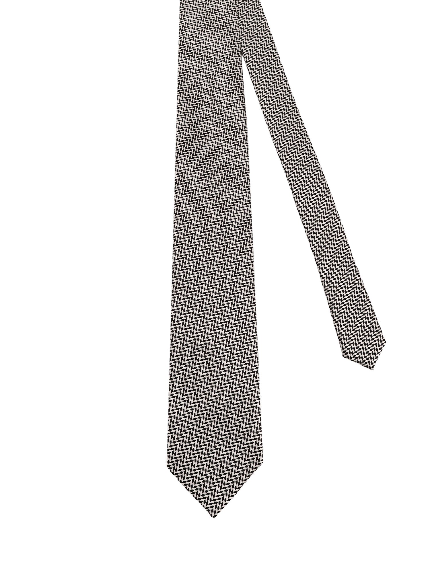 Tom Ford Ties Black&white Seta