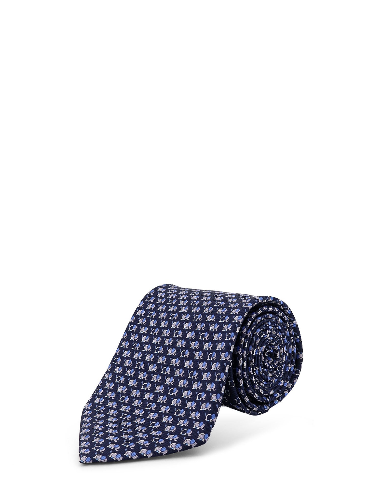 Ferragamo Ties Blue Seta