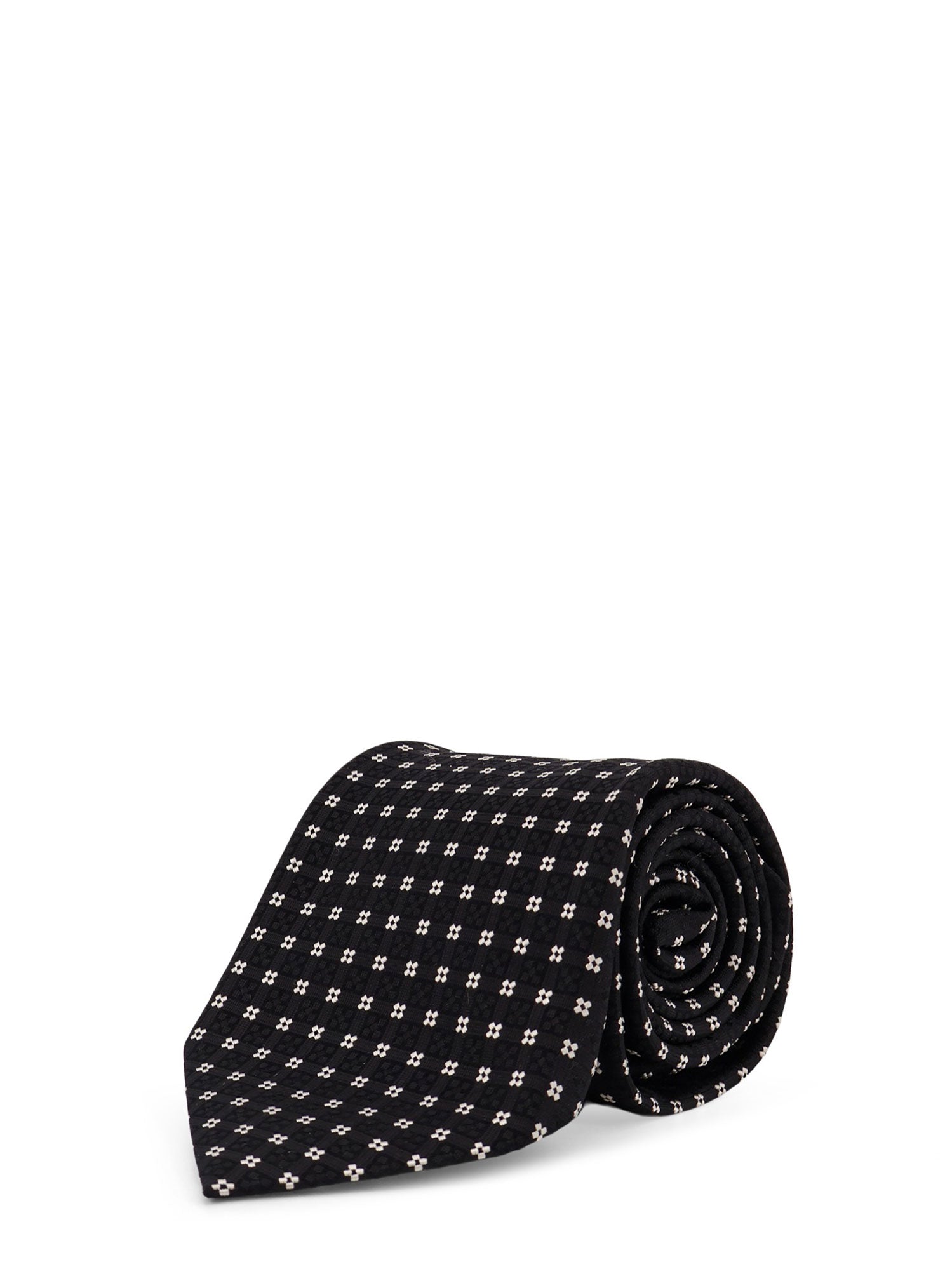 Tom Ford Ties Black&white Seta