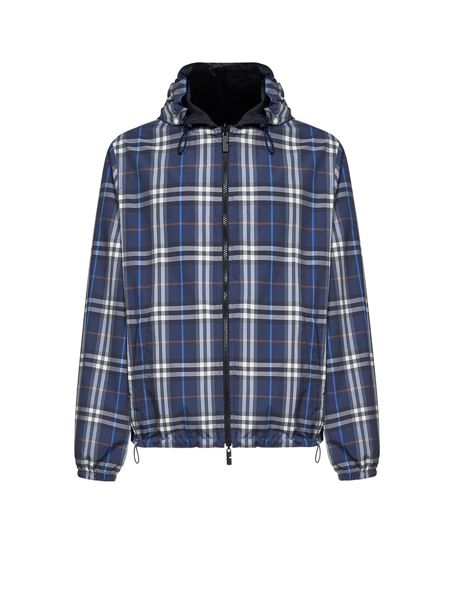 Burberry Jackets Pilot Blue Ip Check Poliestere
