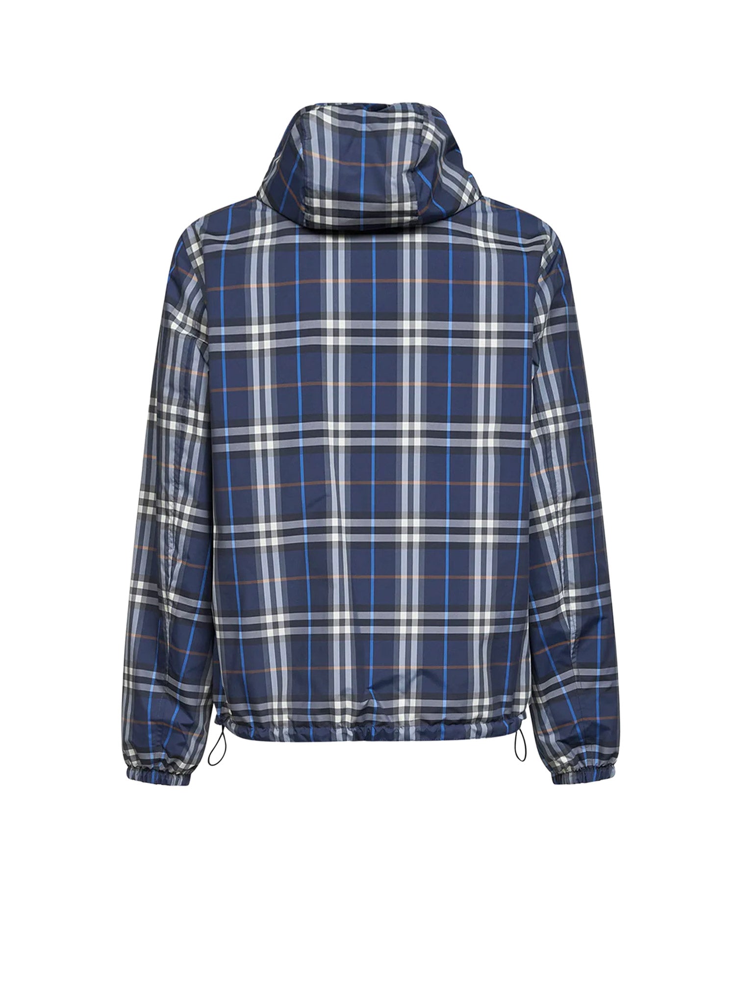 Burberry Jackets Pilot Blue Ip Check Poliestere