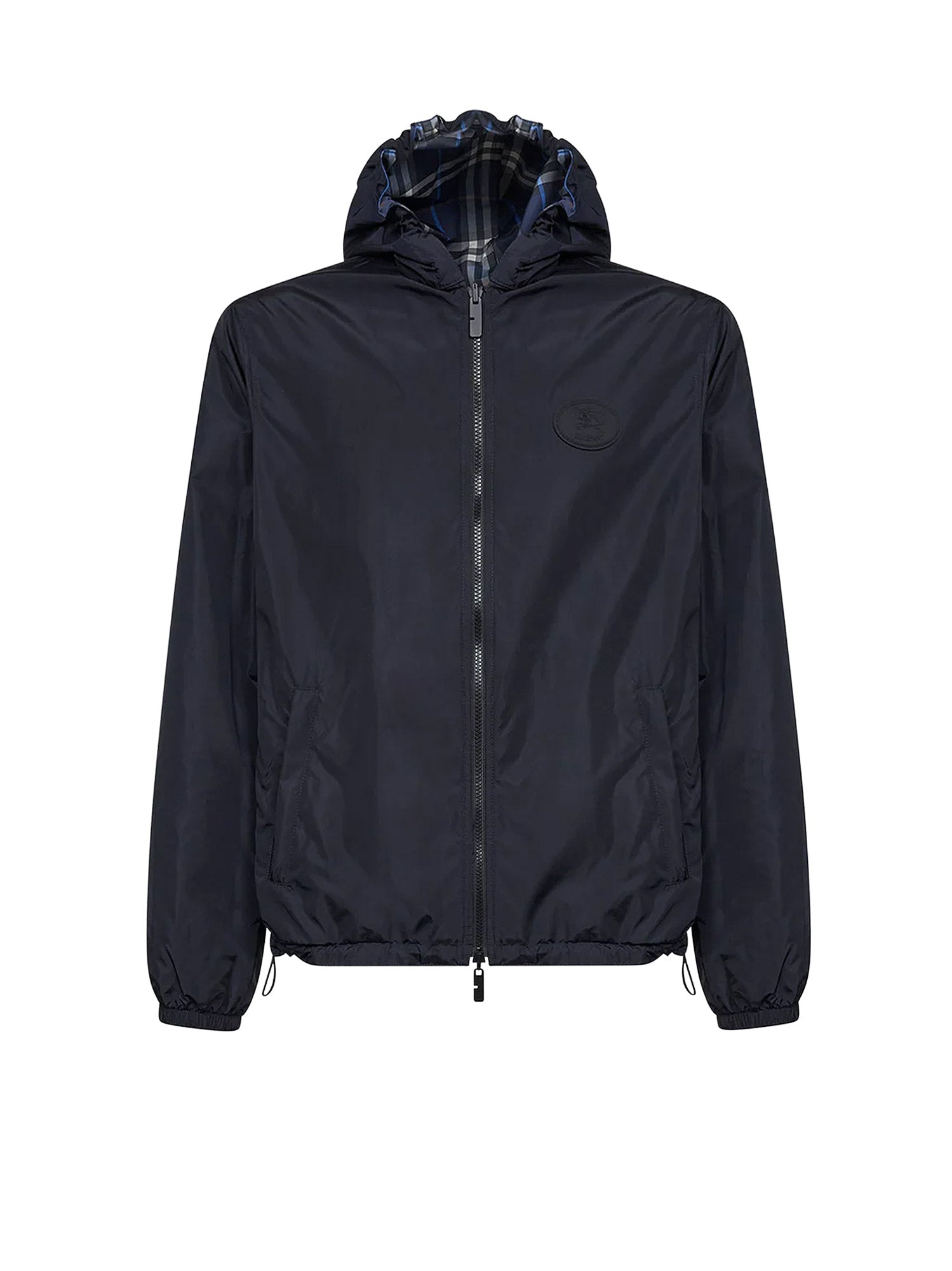 Burberry Jackets Pilot Blue Ip Check Poliestere