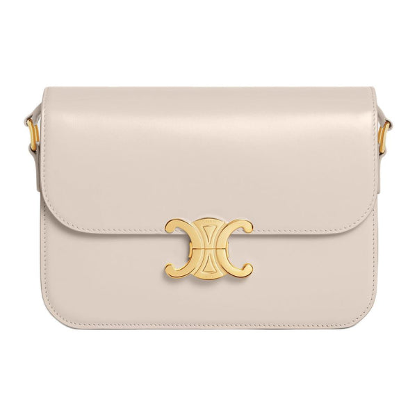 Celine Calfskin shoulder bag in beige