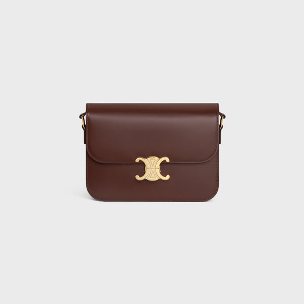Celine Leather shoulder bag in brown