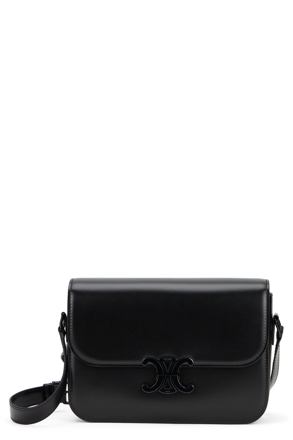 Shoulder Bag Triomphe Classic Black Calfskin