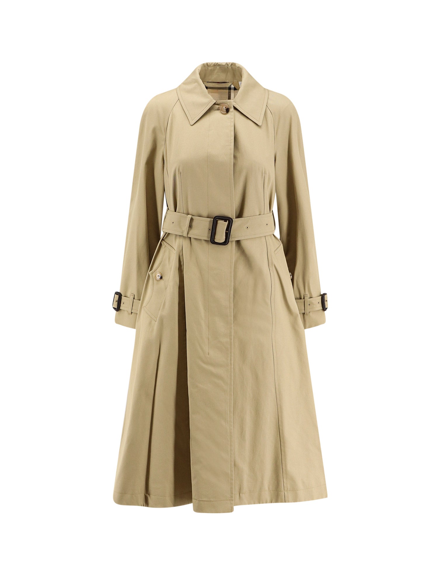 Burberry Coats Beige Cotone
