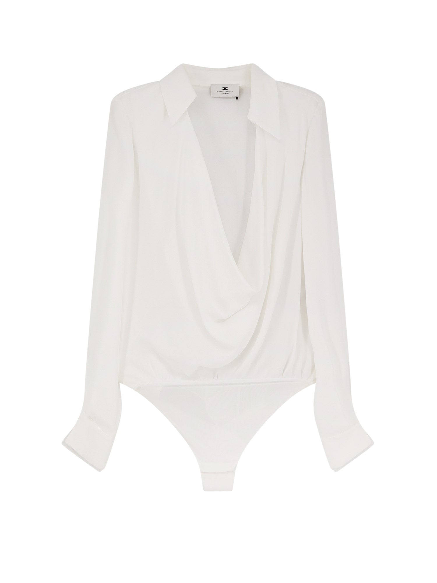 Elisabetta Franchi Shirts Ivory Viscosa
