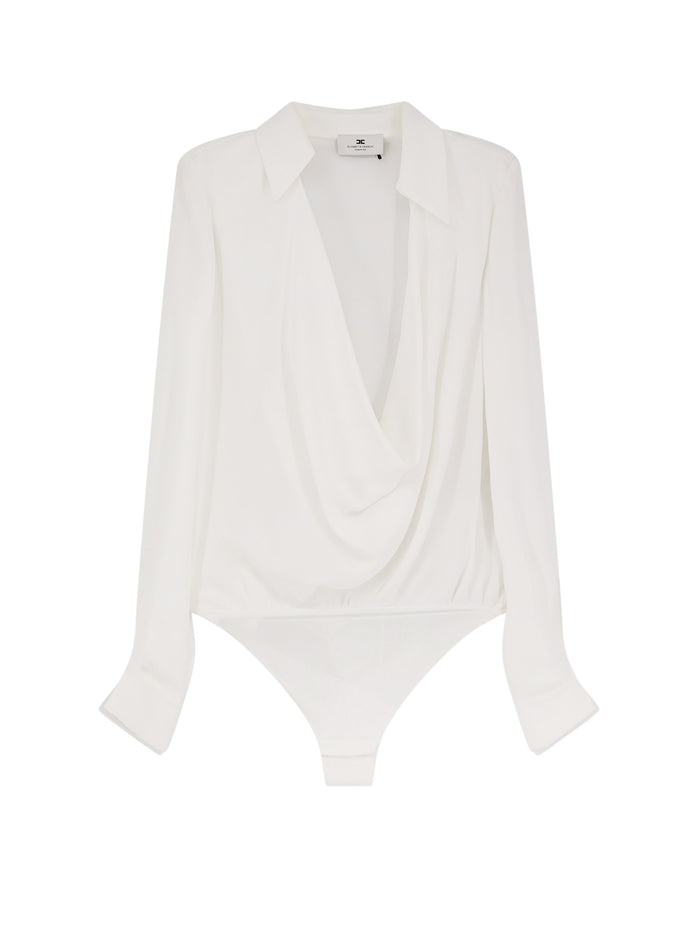 Elisabetta Franchi Shirts Ivory Viscosa