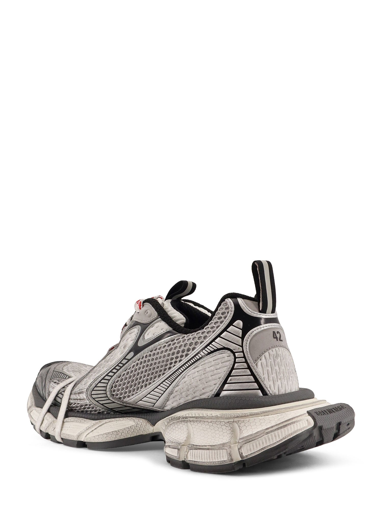 Balenciaga Sneakers Grey/white/red Mesh/gomma