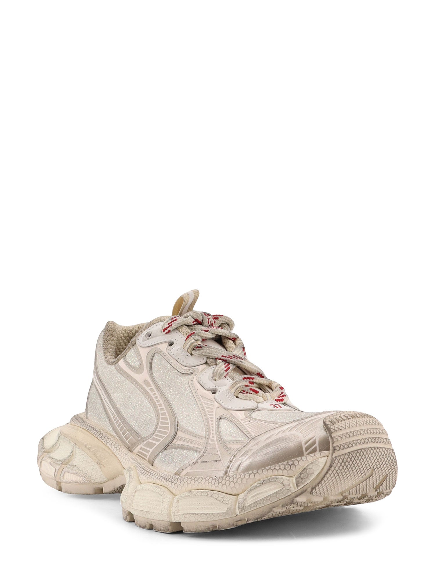 Balenciaga Sneakers Beige Mix / Red Mesh/gomma