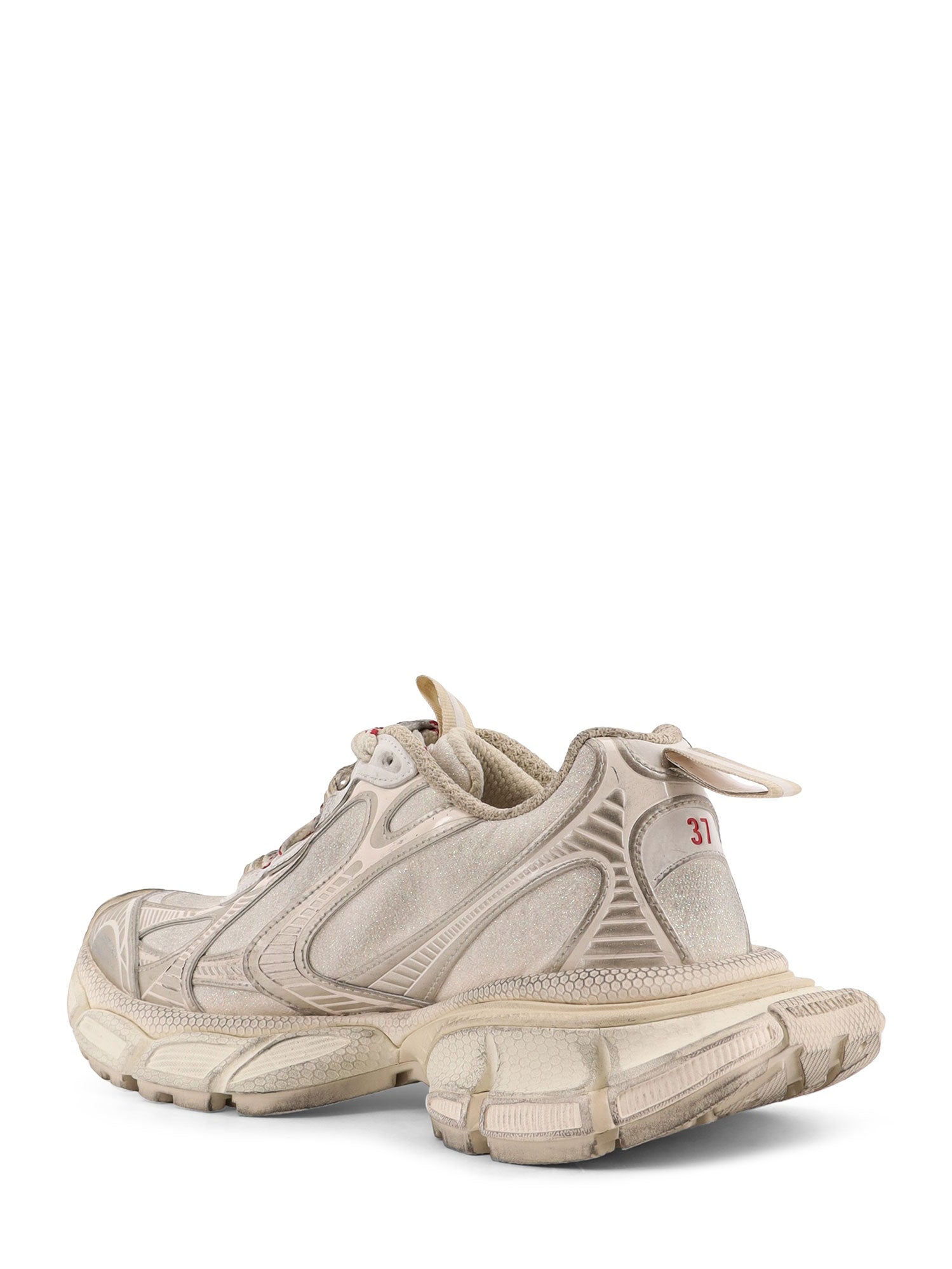 Balenciaga Sneakers Beige Mix / Red Mesh/gomma