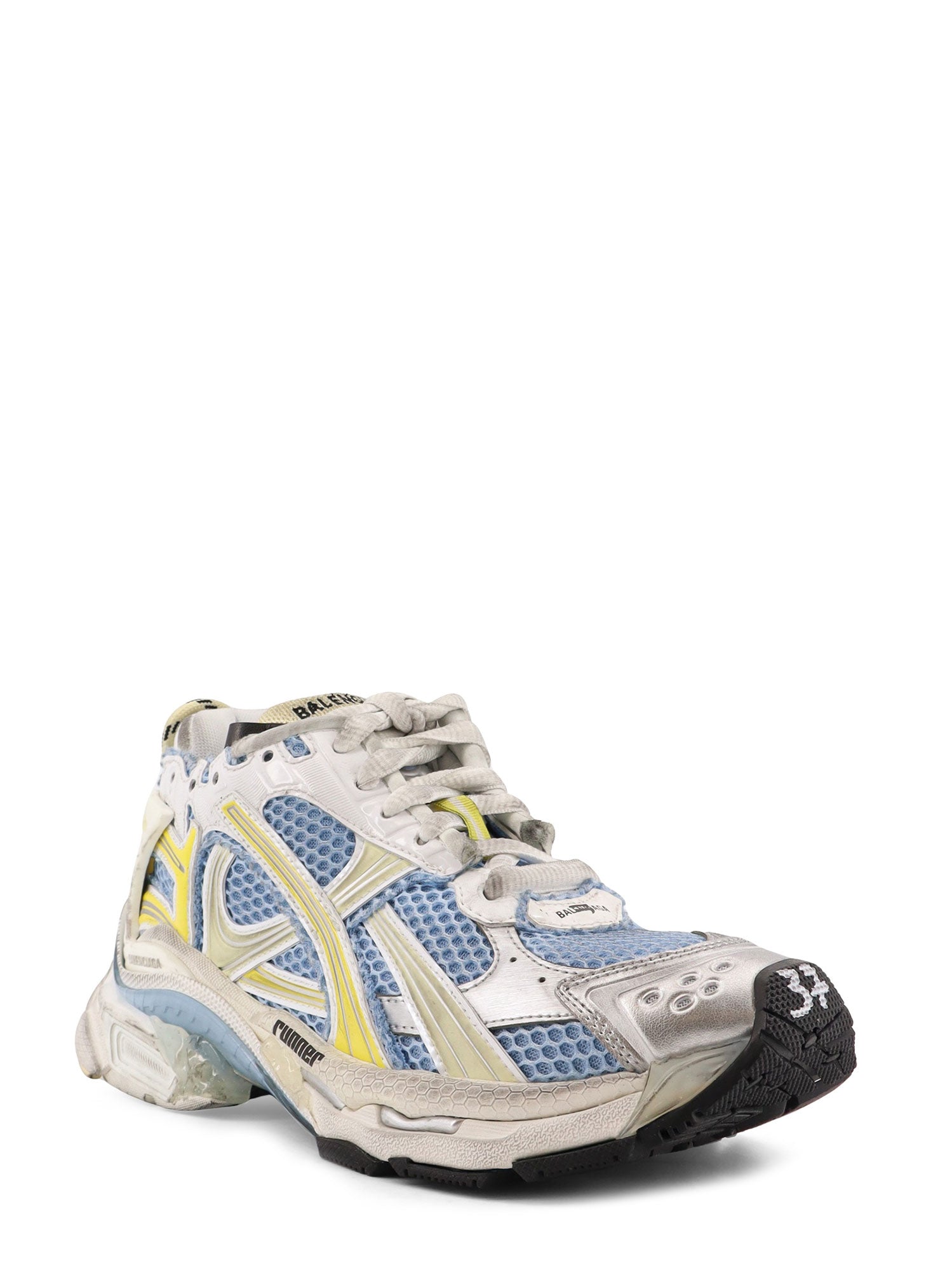 Balenciaga Sneakers Blu/yellow/white Mesh