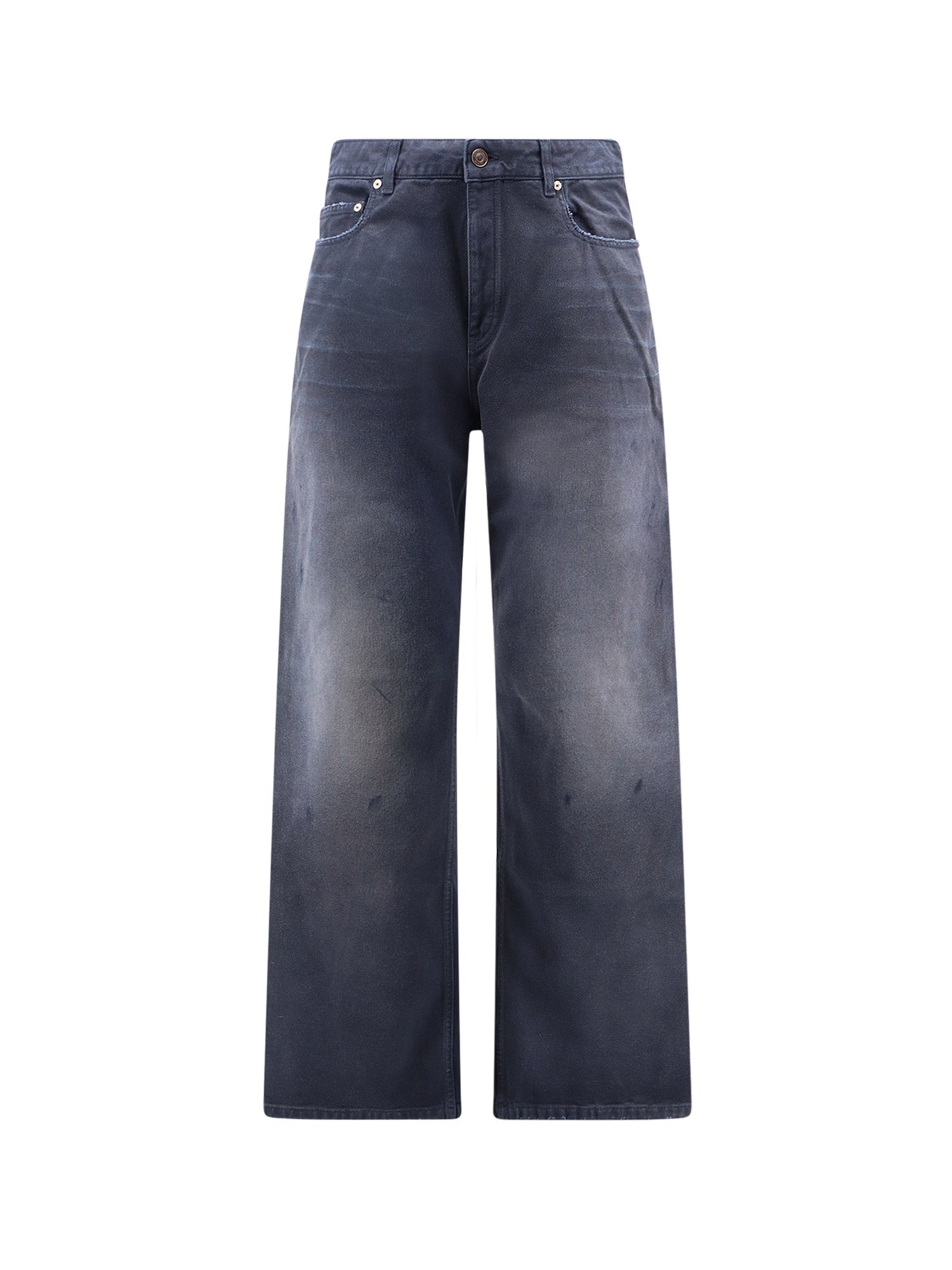 Balenciaga Jeans Navy/dirty Dark Blue Cotone