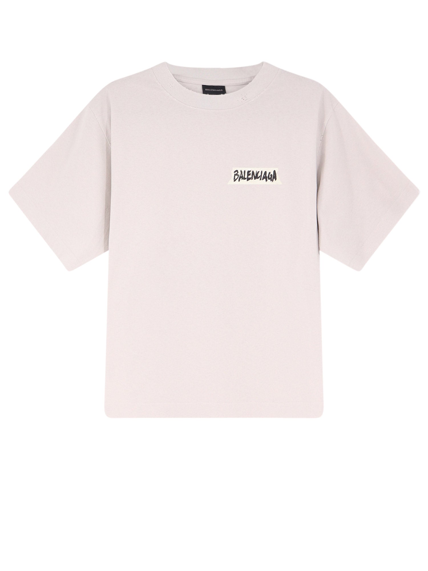 Balenciaga T-shirts and Polos Dirty White Cotone