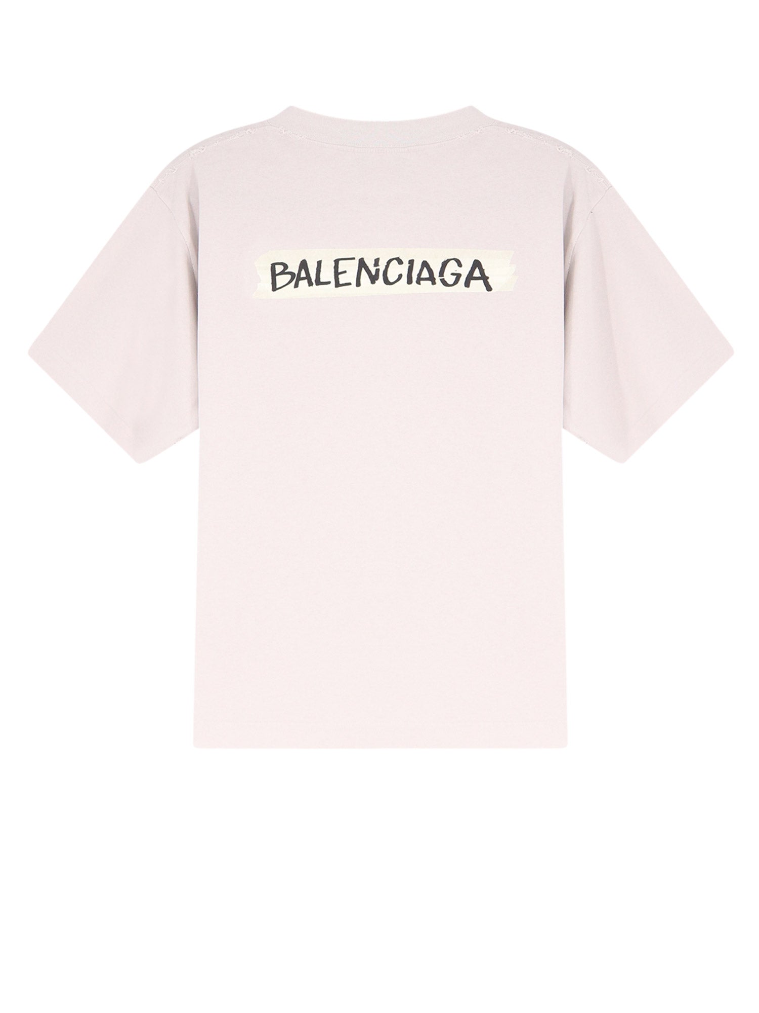 Balenciaga T-shirts and Polos Dirty White Cotone