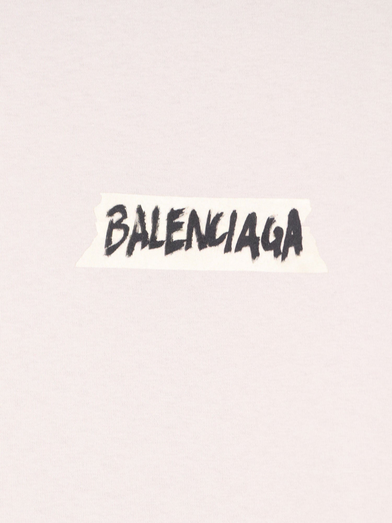 Balenciaga T-shirts and Polos Dirty White Cotone