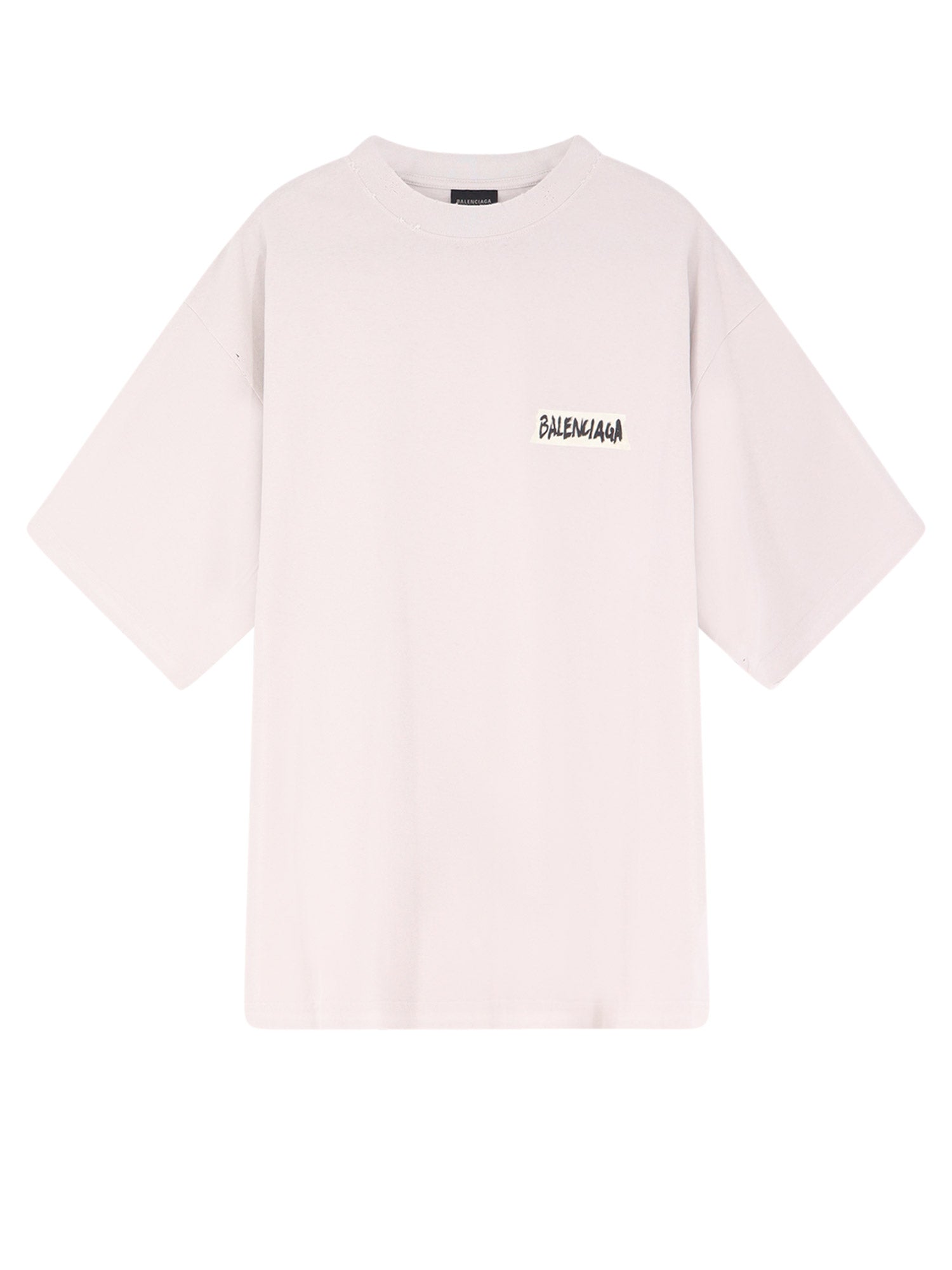 Balenciaga T-shirts and Polos Dirty White Cotone
