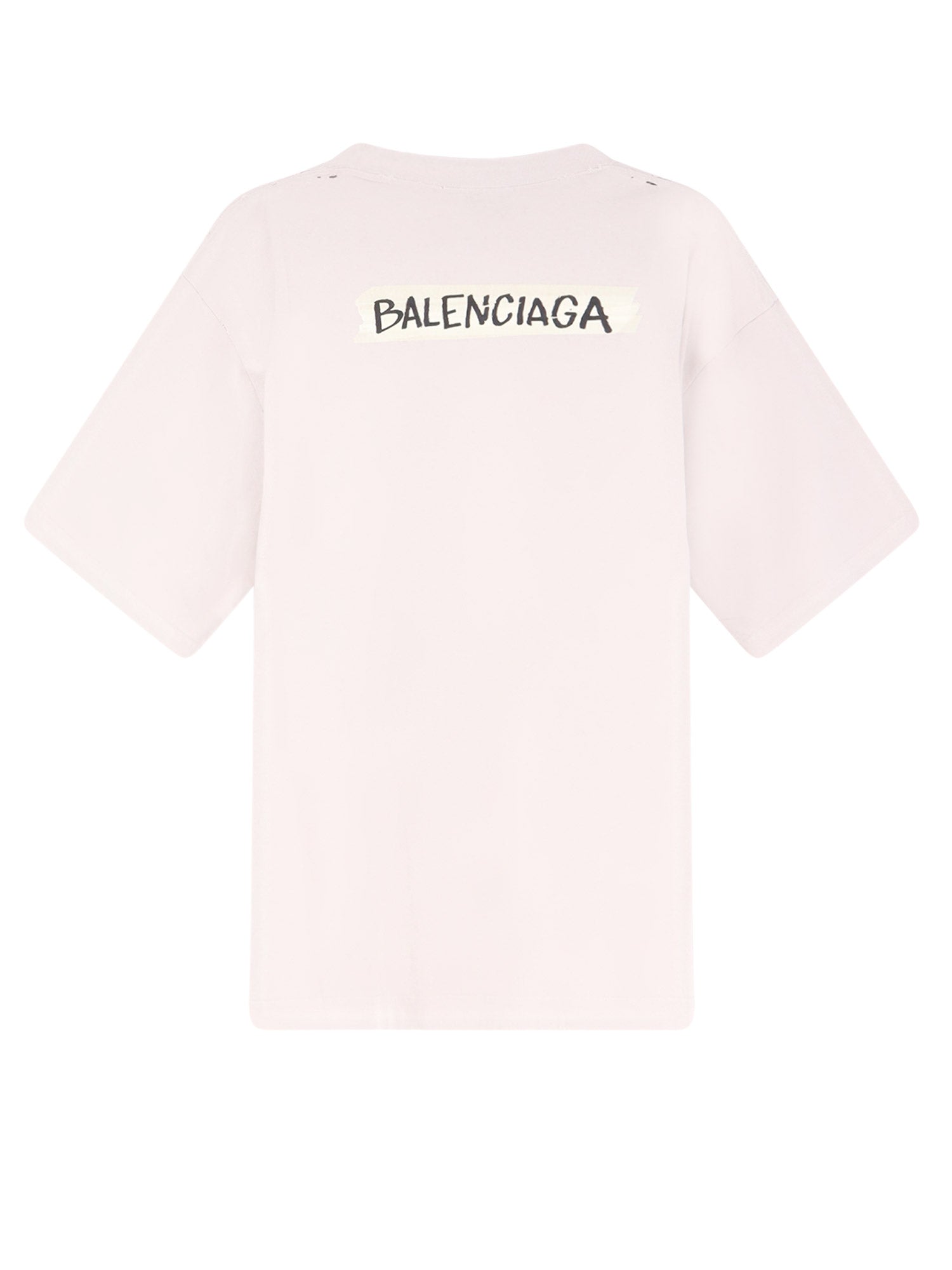 Balenciaga T-shirts and Polos Dirty White Cotone