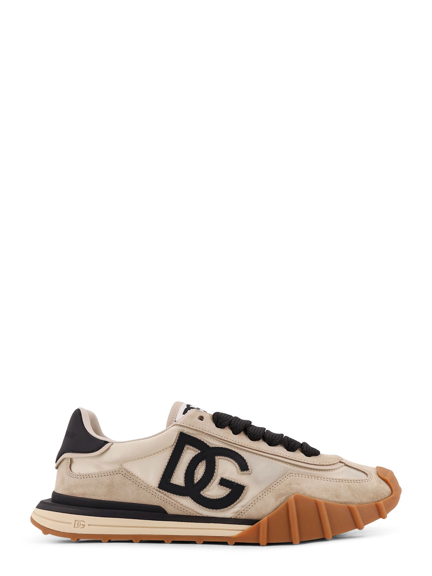Dolce & Gabbana Sneakers Avorio Nero Nylon/suede