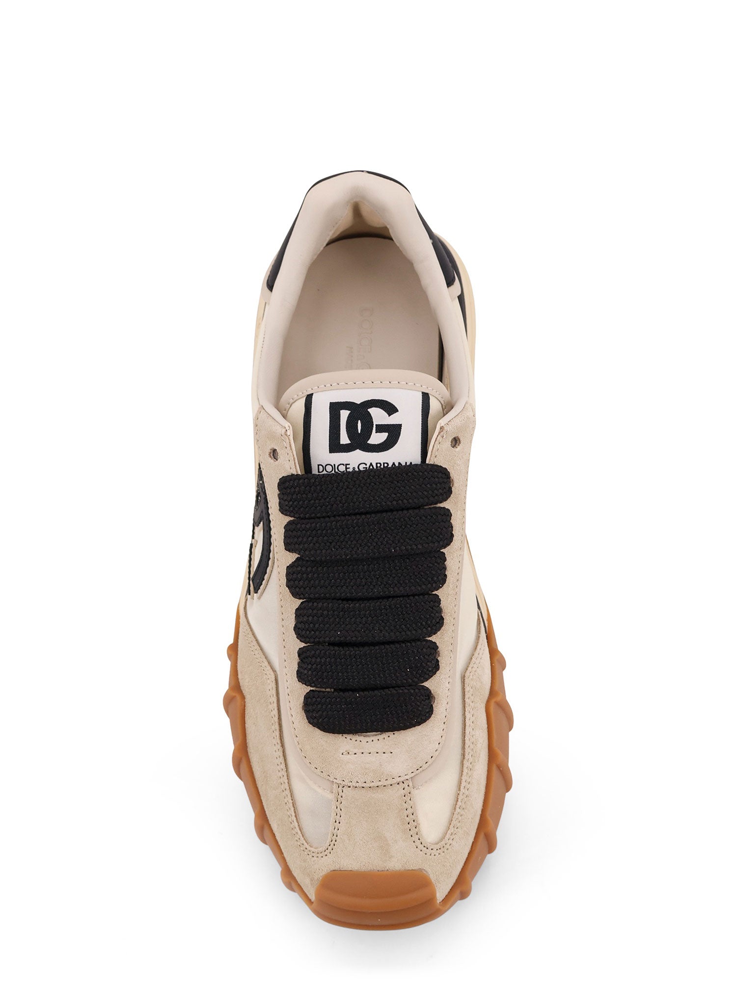 Dolce & Gabbana Sneakers Avorio Nero Nylon/suede