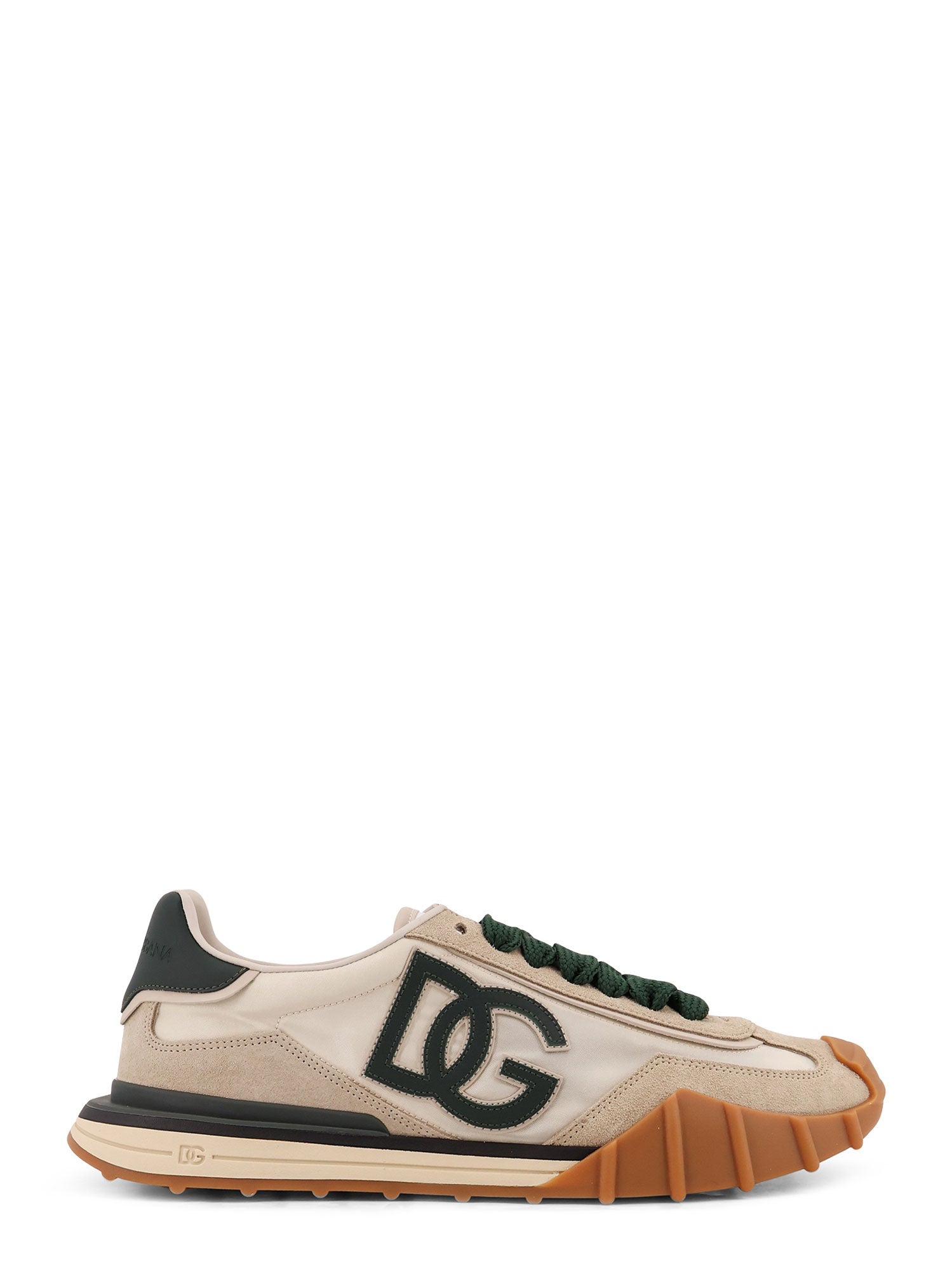 Dolce & Gabbana Sneakers Avorio Bottiglia Nylon/suede