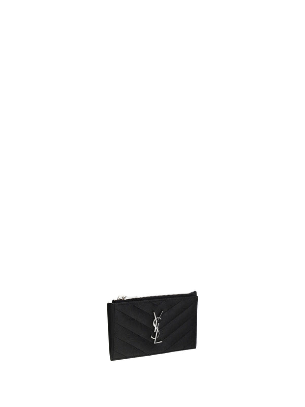 Cardholder Black Calf Leather Wallets & Purses