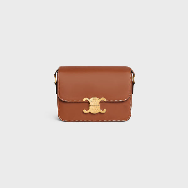 Celine Leather shoulder bag in brown