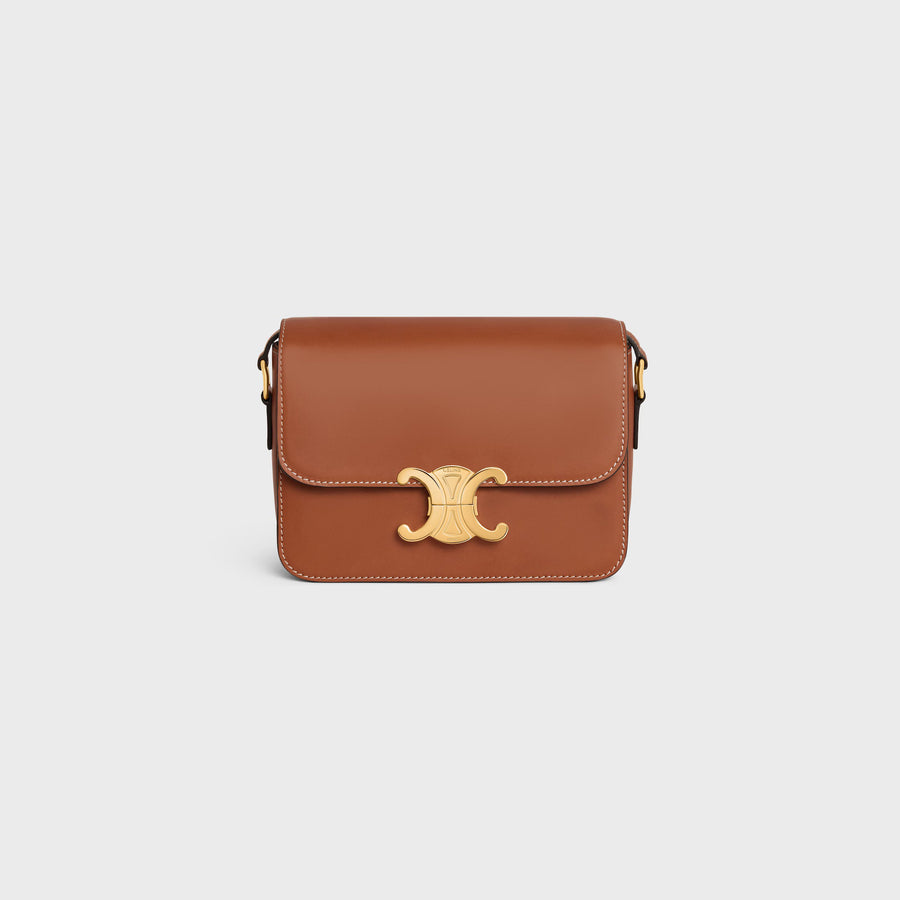 Celine Leather shoulder bag in brown