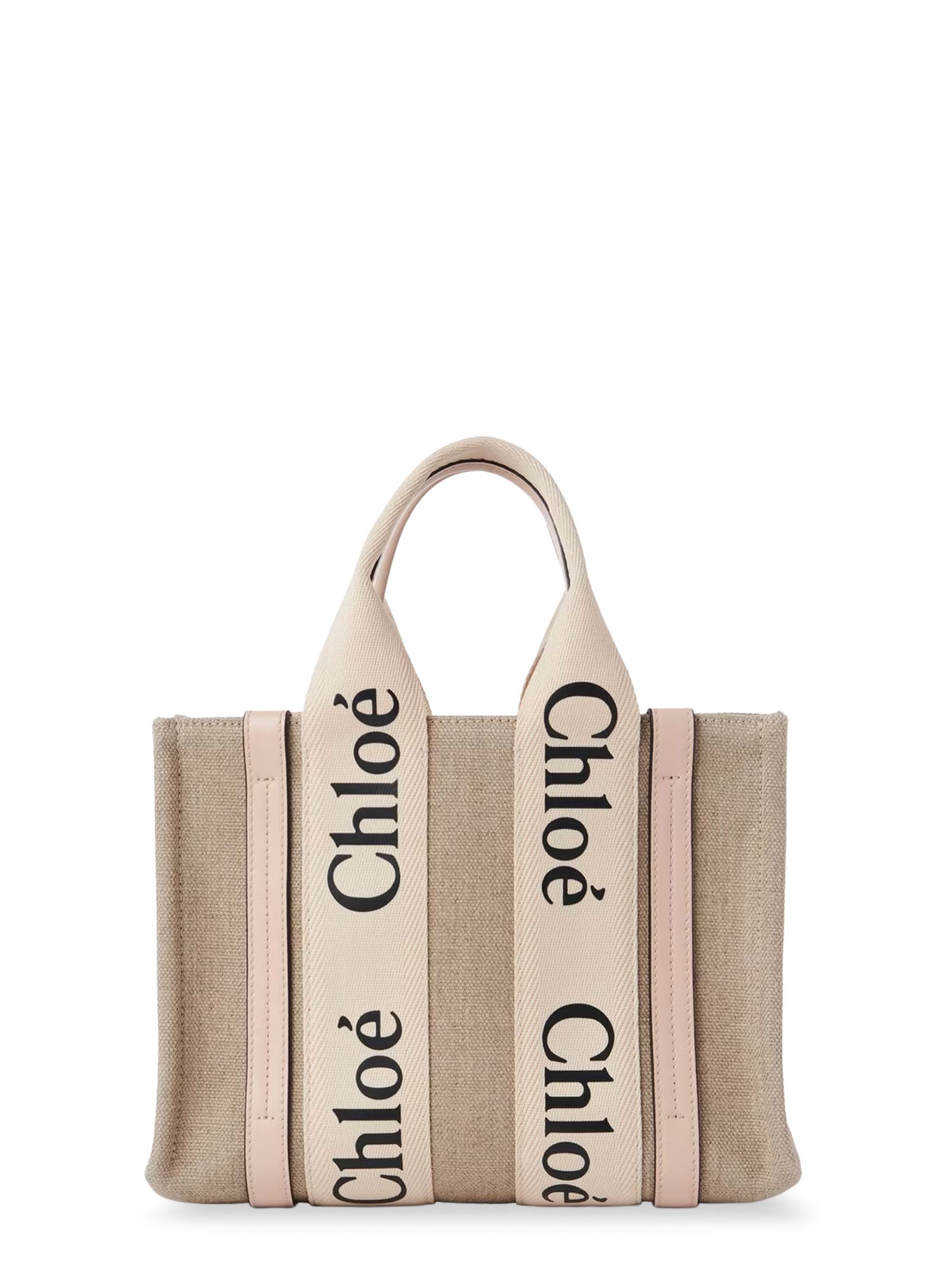 Chloè Bags Cement Pink Lino/pelle