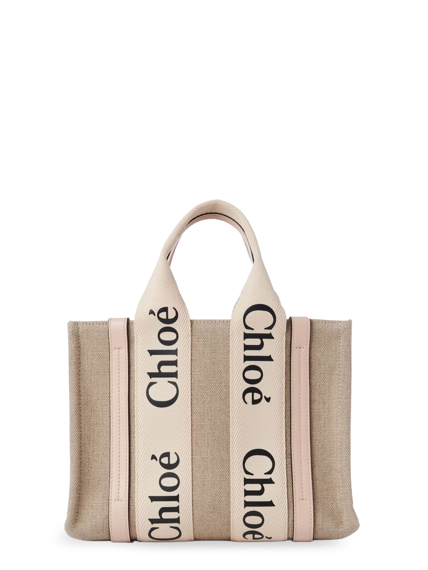 Chloè Bags Cement Pink Lino/pelle