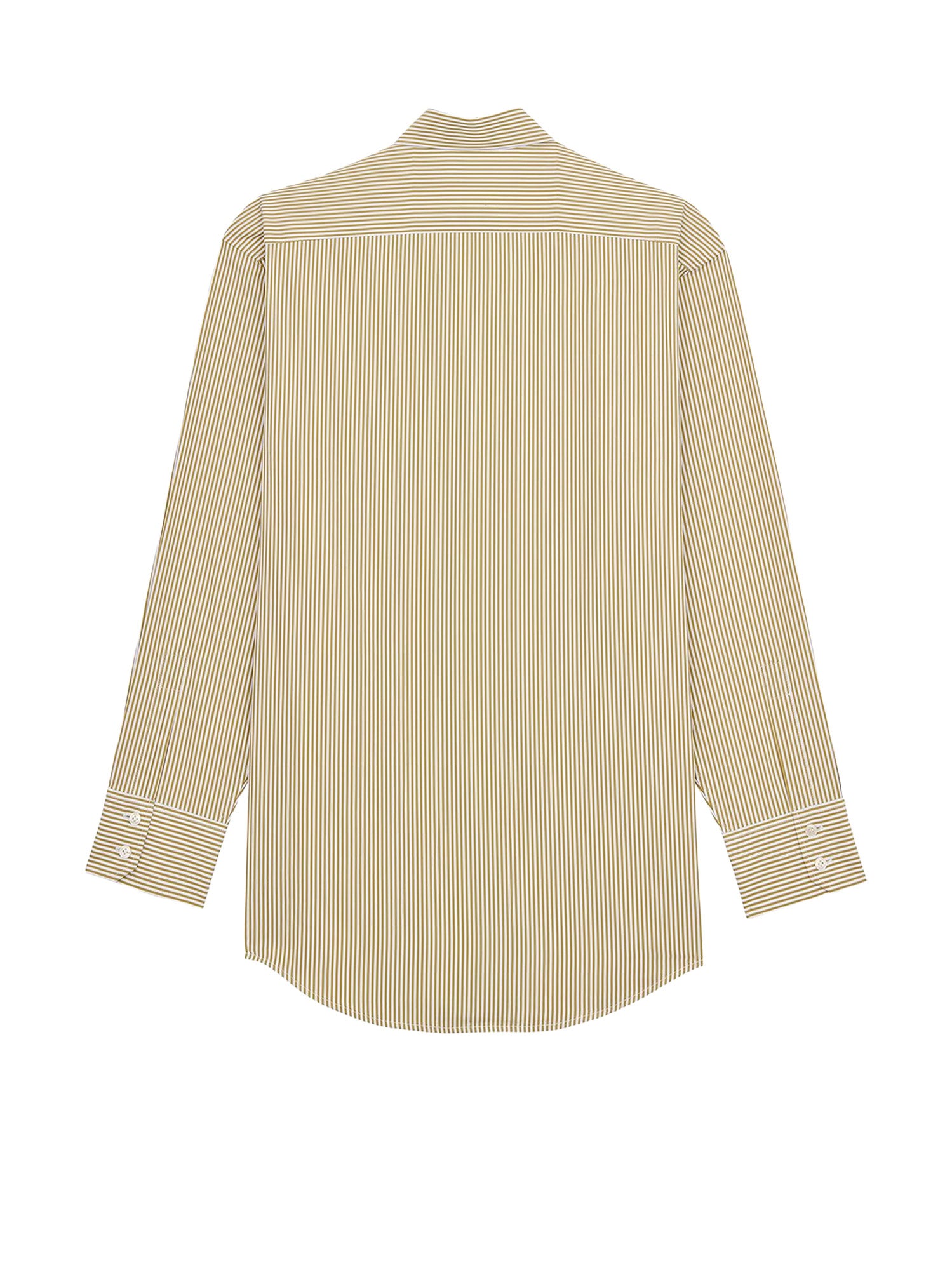 Saint Laurent Shirts Kaki/blanc Cotone